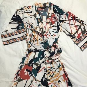 BCBG MaxAzria Vintage Wrap Dress MED